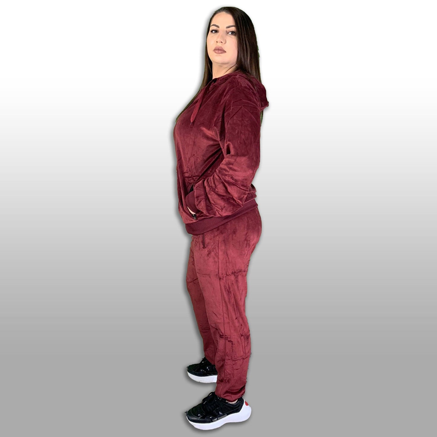 Trening de dama catifea • Marimi Mari • 2XL - 6XL