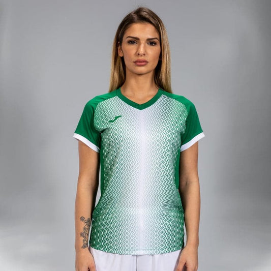 Tricou cu mânecă scurtă SUPERNOVA Verde-Alb