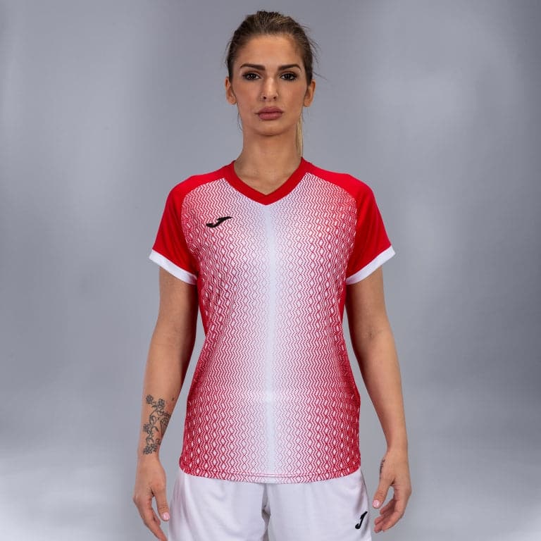 Tricou cu mânecă scurtă SUPERNOVA Roșu-Alb