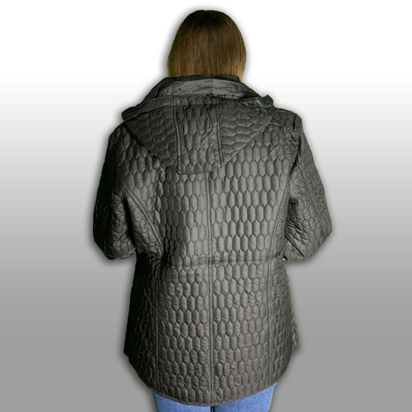 Jachetă de damă • Matlasata tip fagure • Mărimi Mari 4XL - 7XL • 2 culori